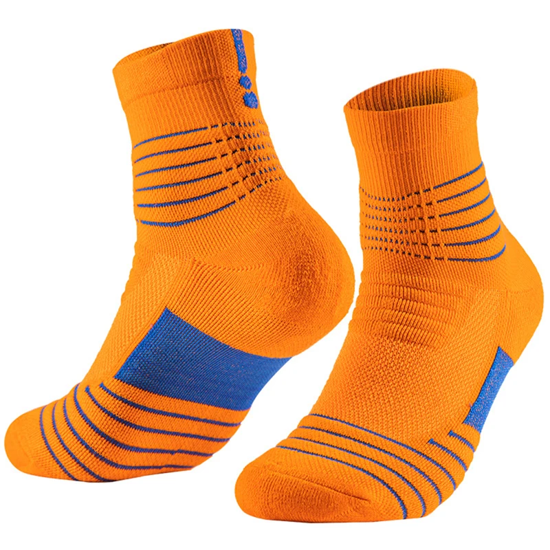 Men Cycling Sock Breathable Performance Compression Moisture Wicking Bike Running Football Basketball Outdoor Sport Quater Socks