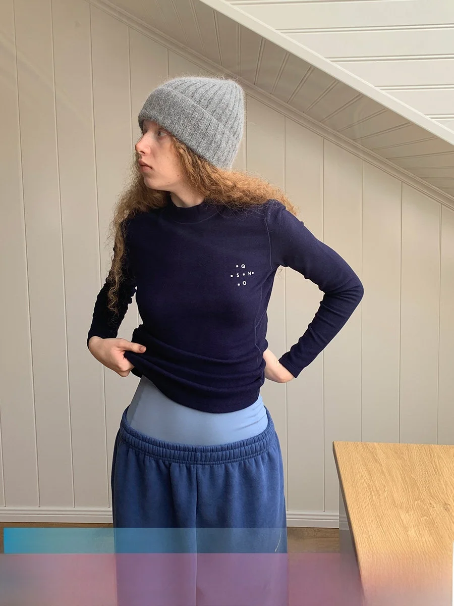 

Женская футболка с длинным рукавом и воротником-стойкой, на флисовой подкладке, дышащая, мягкая, приятная для кожи, легкая, термо-футболка с квадратными отверстиями