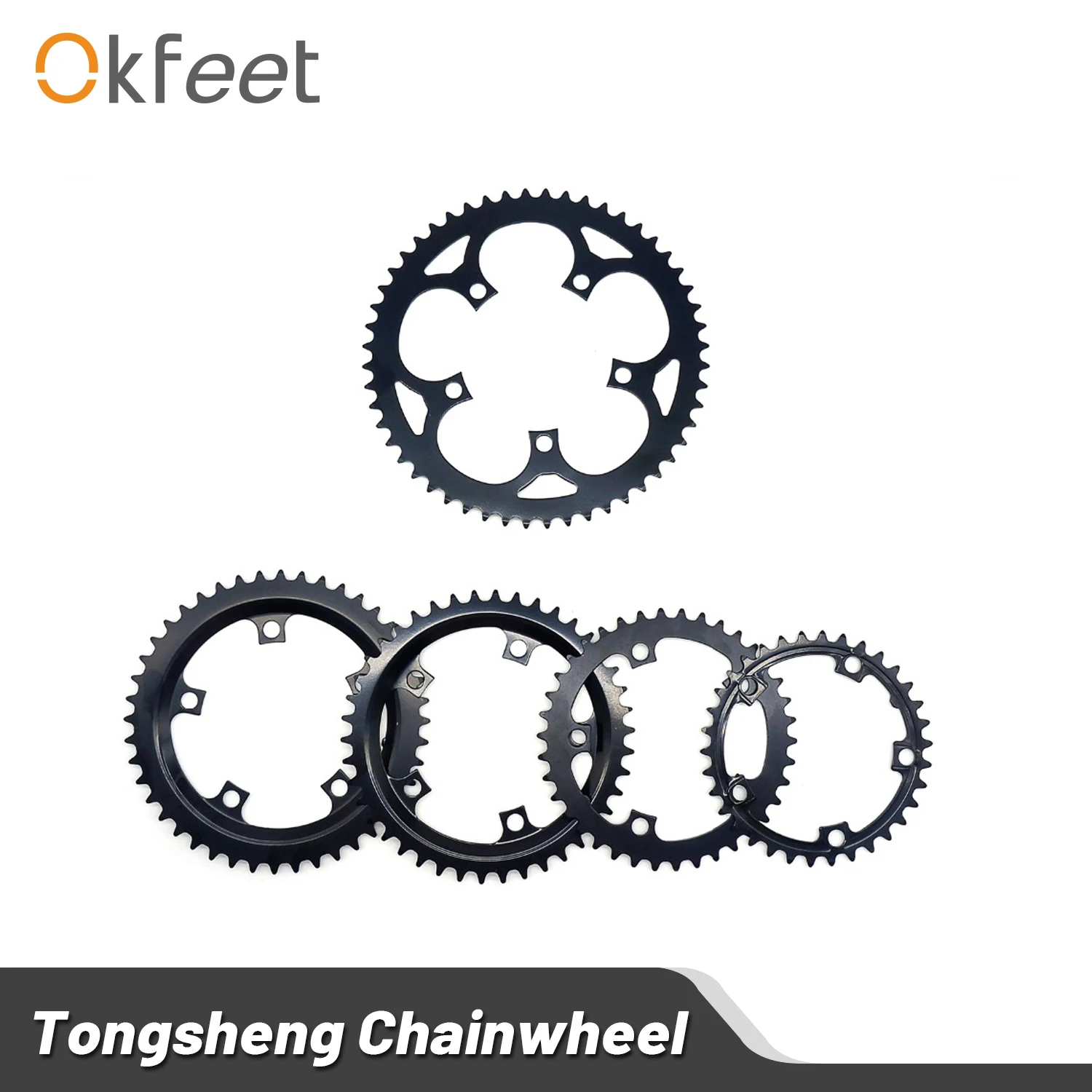 Okfeet TSDZ2 Tongsheng Mid Drive Motor 52T 48T 38T 36T 34T Chainwheel Chain Ring Set for Electric Bike Bicycle Kit