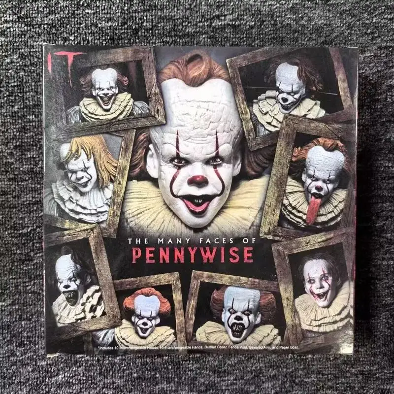 Anime NECA IT Pennywise Deluxe Edition 7 Action Figures Ultimate Horror Collectible Model Desktop Ornament Surprise Toys Gifts