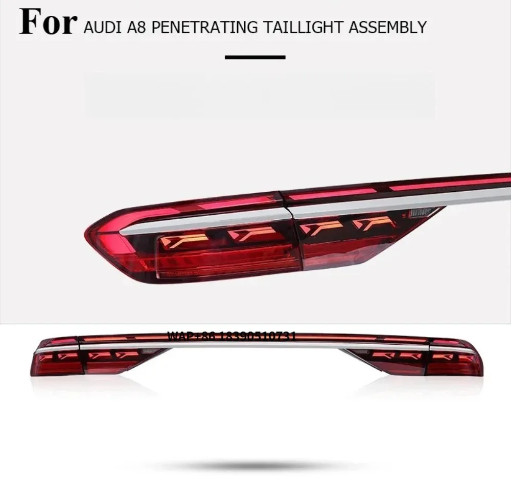 A8 D5 Taillights 2018-2022 Plug and Play Upgrade LED Modified Rear Tail Lamp Daytime Running Light Car Auto Accessories
