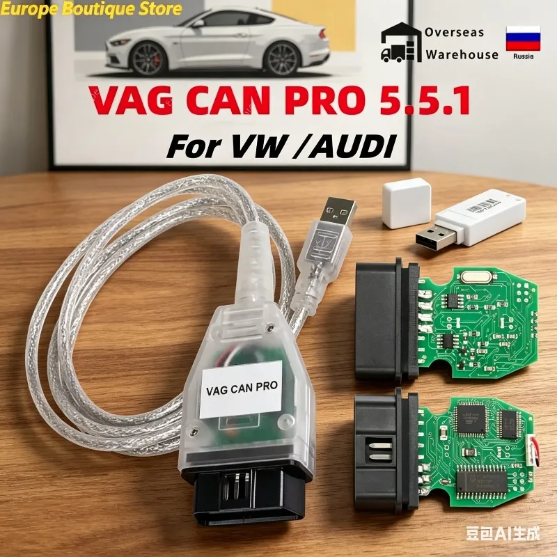 

VAG CAN PRO VCP 5.5.1 2026 Interface Can Bus K-line OBD2 Auto Car Diagnostic Tool OBDII Cable For VW AUDI