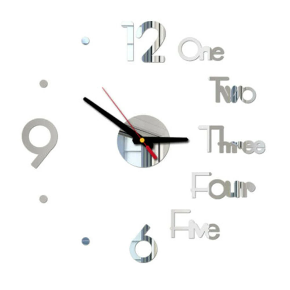 Special Self-Stick Large Diy Quartz 3d Wall Clock Living Room Big Wall Watch Mirror Stickers Modern Design Home Bedroom Decor