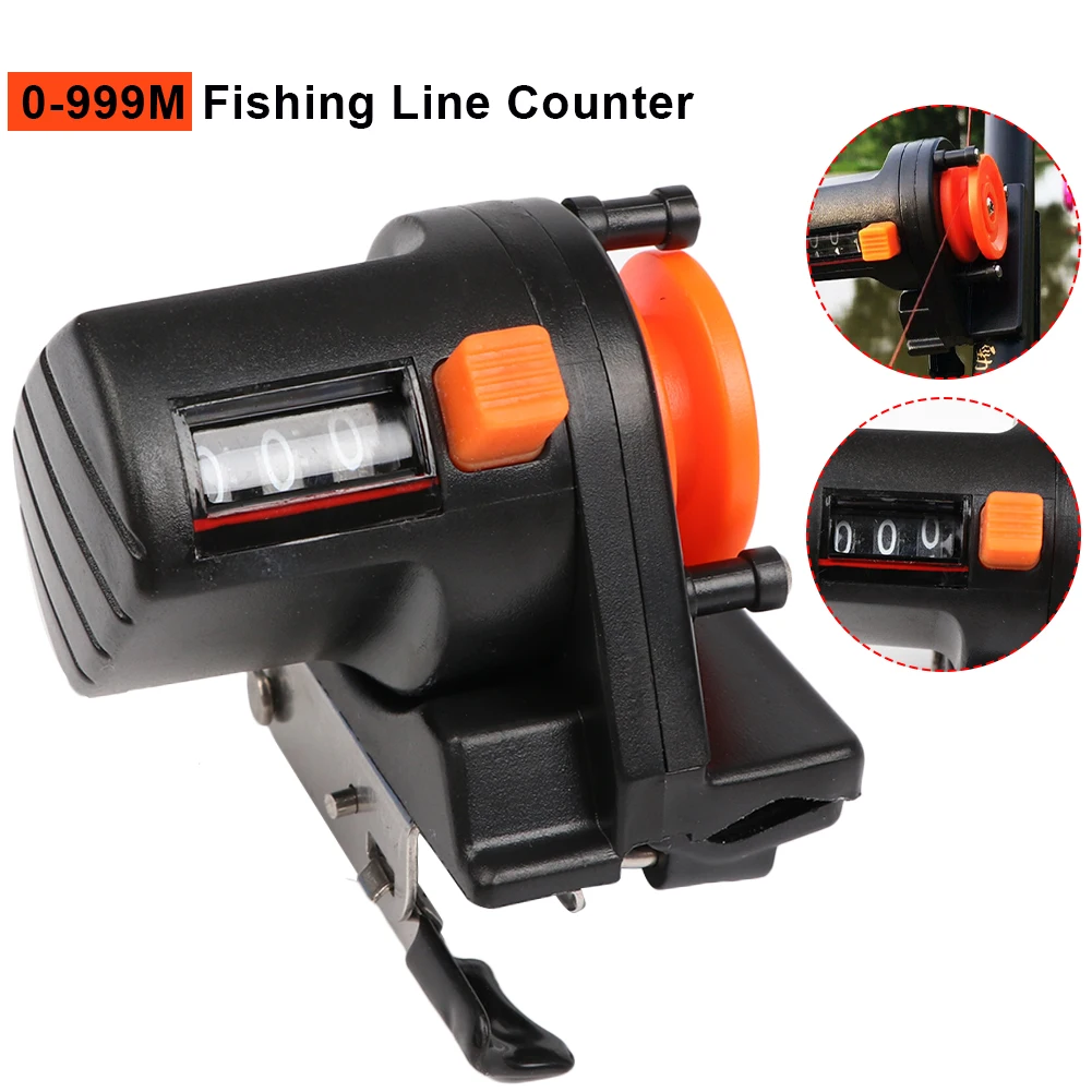 0-999M Fishing Line Counter Fish Finder Length Gauge Depth Tackle Tool fishing tool tackle length gauge counter Fishing Tackl