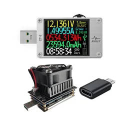 USB 3.1 Power Meter Tester Digital Multimeter Current Tester Voltage Detector Lua interpreter integrated DC 29V 6A AVHzY CT3L