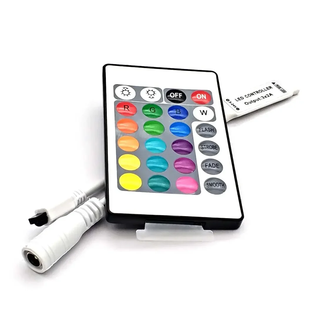 LED Strip RGB Controller Mini 3 24 44 Keys USB Connector IR Remote Control Dimmer for 5050 2835 RGB LED Strip Light TV Backlight - view 4