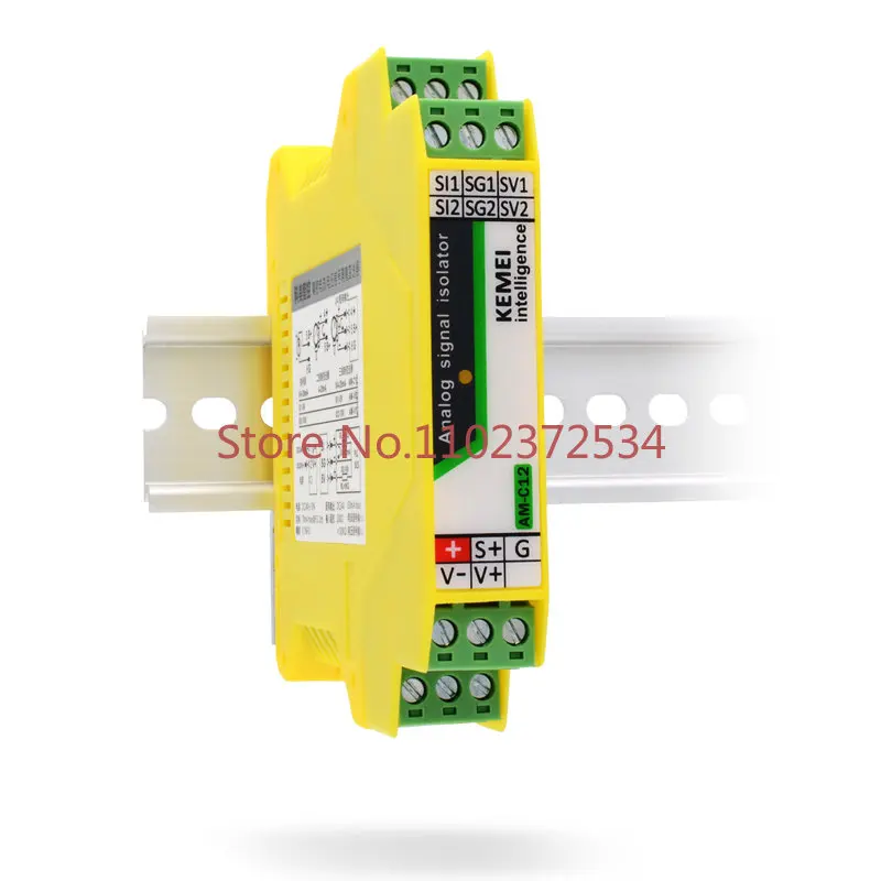 

Signal Isolator 4-20mA Analog Signal Isolation Module Transmitter One In One Out Two Out High Accuracy