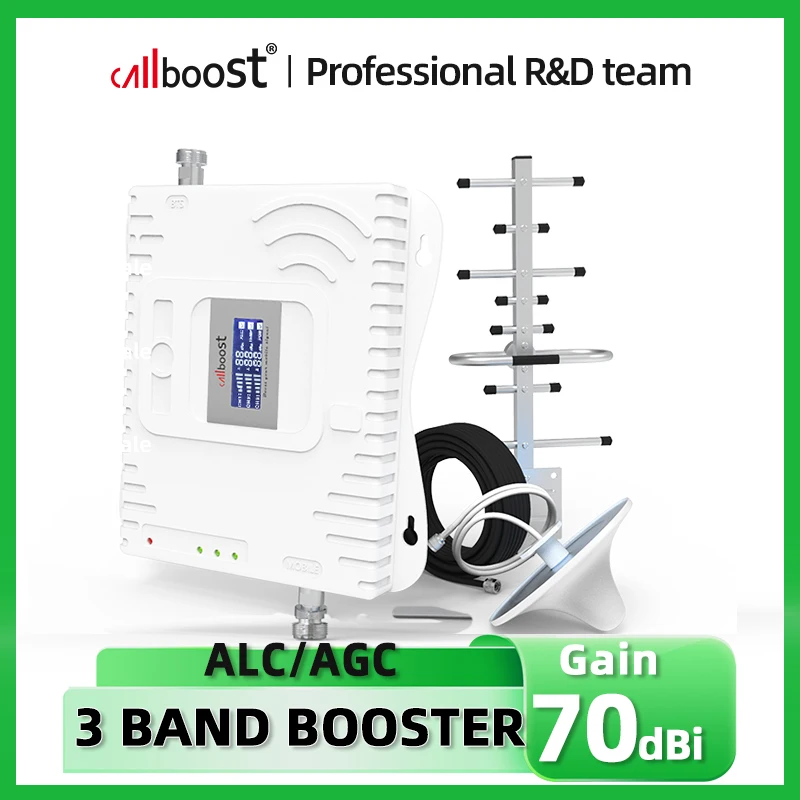 사우디 트라이 밴드 Band8/3/1 900/1800/2100 증폭기 GSM WCDMA UMTS LTE 900Mhz 1800MHz 2100MHz 부스터 리피터 안테나 키트