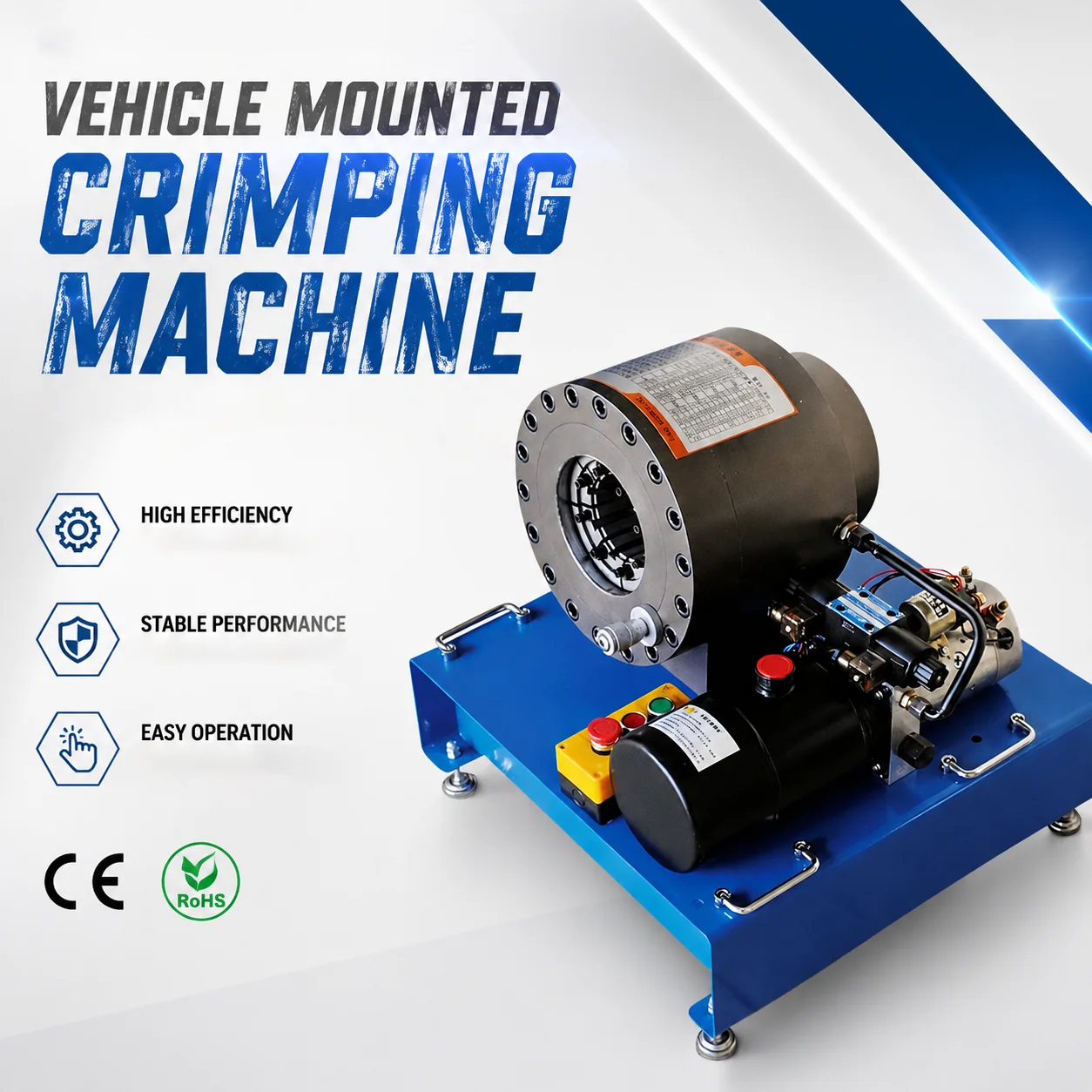 Car Mounted Hose Crimping Machine Industrial Grade Hydraulic Crimper