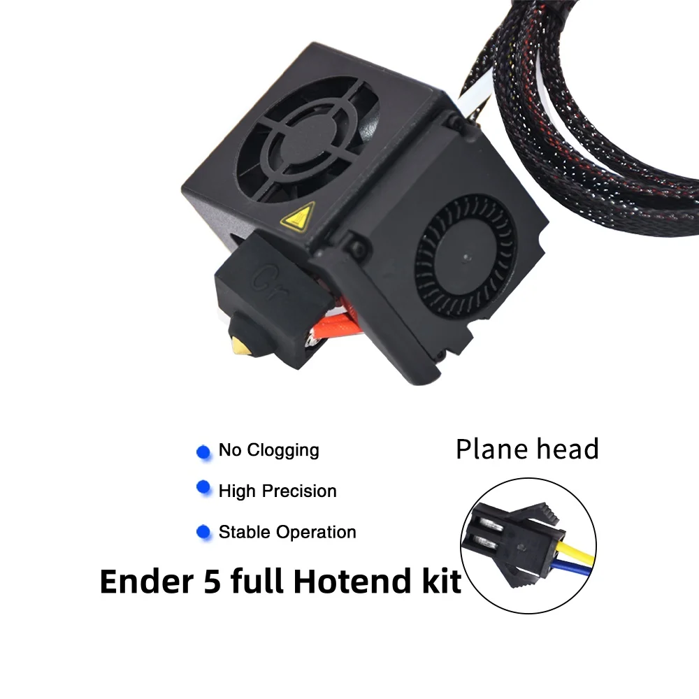 

Creativity CR10 Full Assemble MK8 Extruder Hotend Nozzle Kit with Double Cooling Fan 12V/24V For 3D Printer Ender-3/5/Pro CR-10