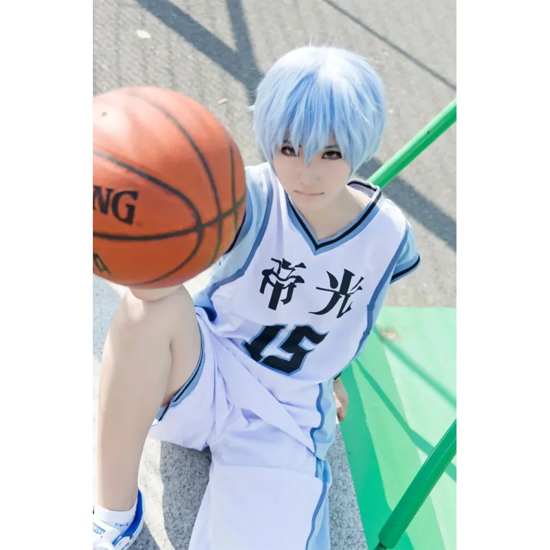 Kuroko no Basuke Seirin Kuroko Tetsuya Wigs Cosplay Costume Kuroko's Basketball Men Women Short Synthetic Hair Party Wigs+WigCap