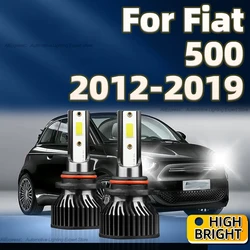 LED 헤드 라이트 슈퍼 밝은 25000LM 자동차 램프 9012 HIR2 전구 Fiat 500 2012 2013 2014 2015 2016 2017 2018 2019