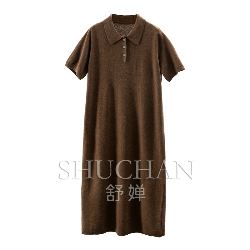 

Lazy Dress Women Soft and Waxy 100 Wool Polo Neck Sweater Dress Women 16I5 Vestidos De Verano Mujer 2025