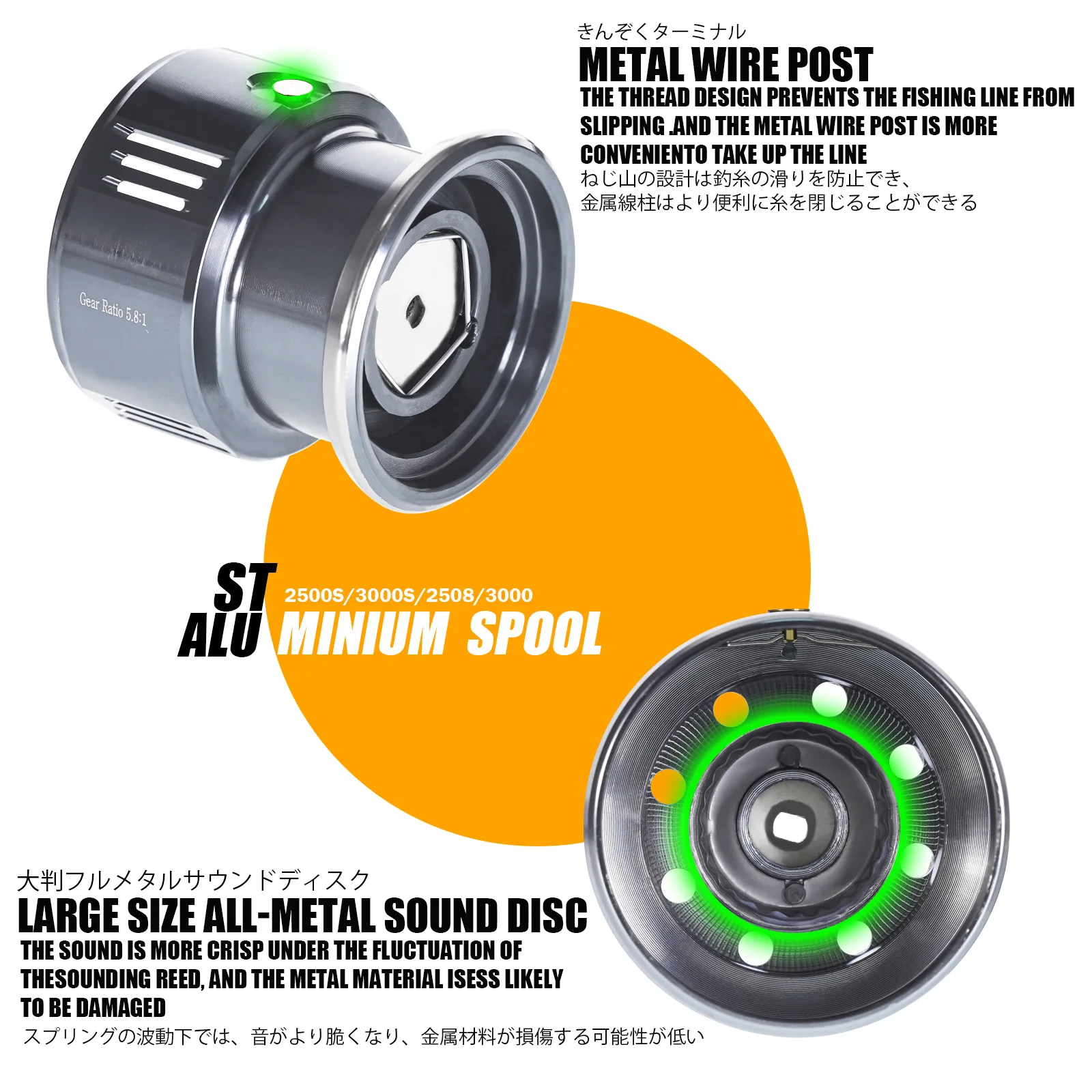 Fishing Reel Spincoil Superlicht 10 1bb Roestvrij Staal Lager 5.8:1 Zeezout Water Waterdichte Uitrusting Voor Baarsnoek