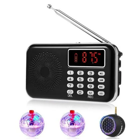 

Mini Portable Radio With FM AM SD Card Player For Elderly Multi Function Speaker