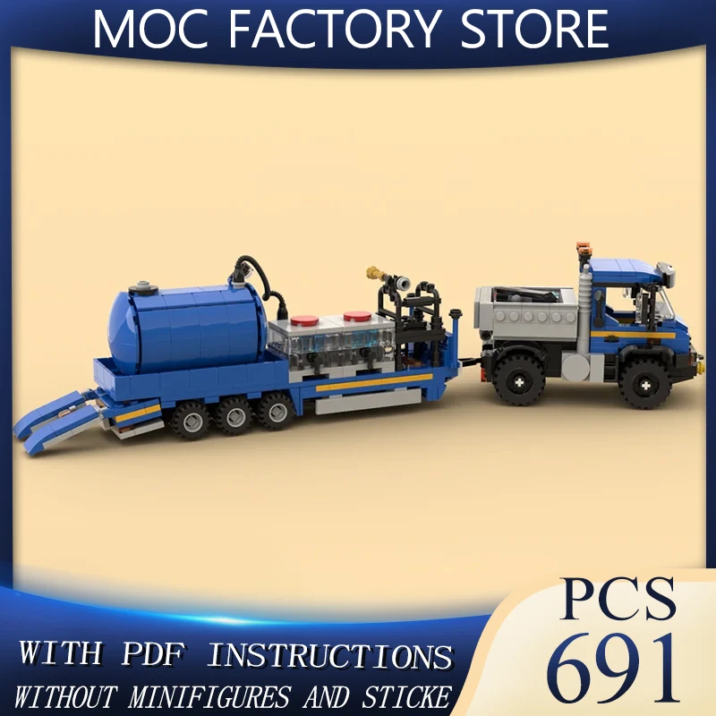 

Moc Building Block Желудь Универсальный грузовик и опрыскиватель Прицеп Технология Модульная модель кирпича Подарки Рождественские игрушки Наборы для самостоятельной сборки