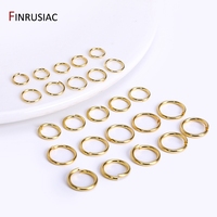 18k Gold Plated Jump rings For Jewelry Making, Brass Open Split Rings Connection Rings For DIY Jewelry Accessories Wholesale