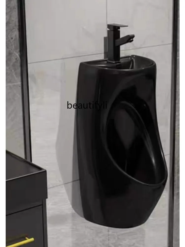 High Temperature Firing with Wash Basin Household Water Saving Urine Cup Men's Urinal Ceramic Urinal Adult