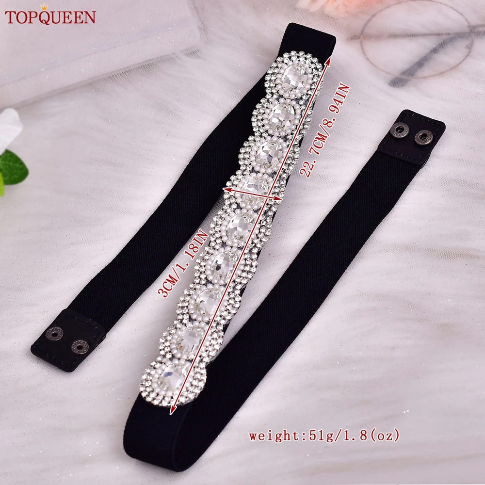 TOPQUEEN المألوف الأسود حزام مطاط واسعة مطاطا حزام المرأة الخصر تحديد حزام فستان ومعطف الملحقات S254