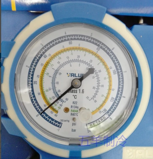 Precision collision VMG-2-R22-B air conditioning and fluoride table group refrigerant refrigerant pressure gauge