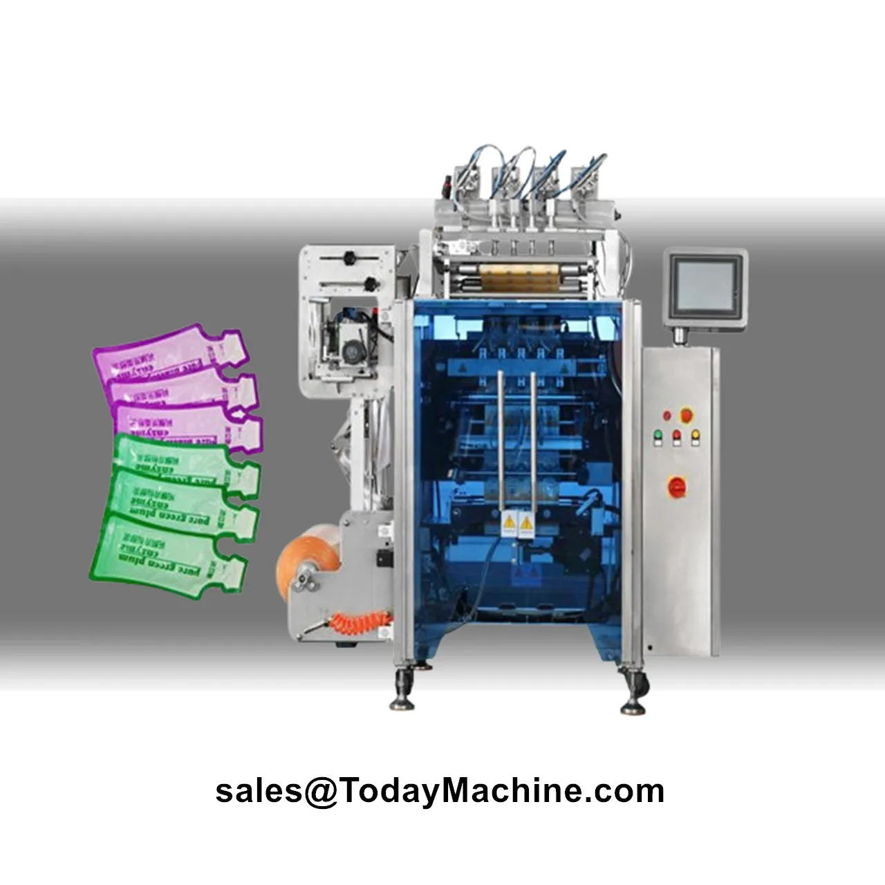 Automatic Multi Lane Ice Pop Gel Filling Stick Sachet Packing Machine