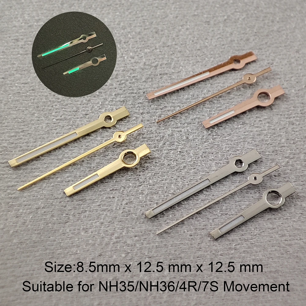 Watch Hands NH35 Hands silver gold rose gold Hands green super luminescent Suitable for NH35, NH36 movement