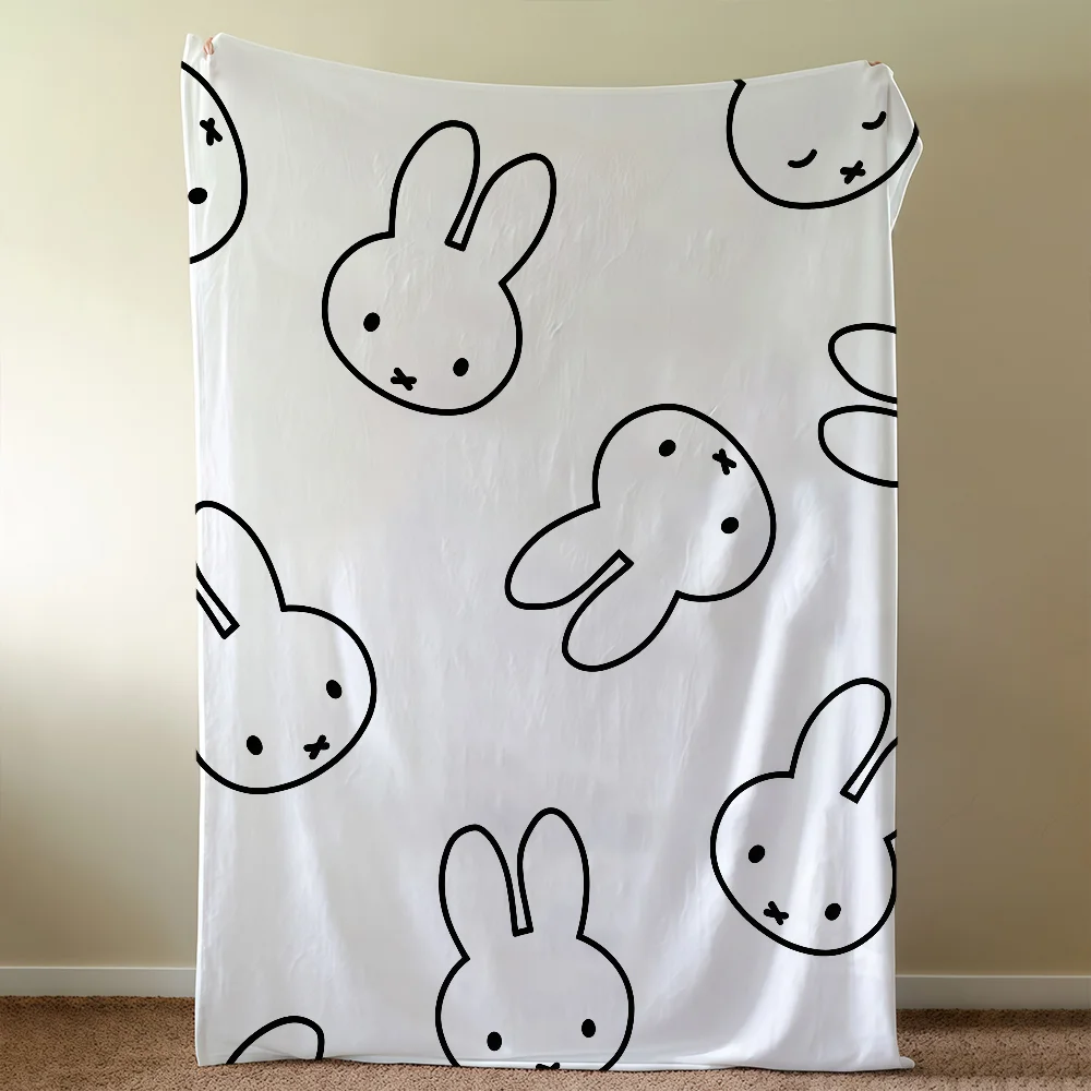 Cute M-MiffyS-ES Cartoon Blanket Soft Warm Furry Throw Super Kids Toys Bed Sofa Car Cradle