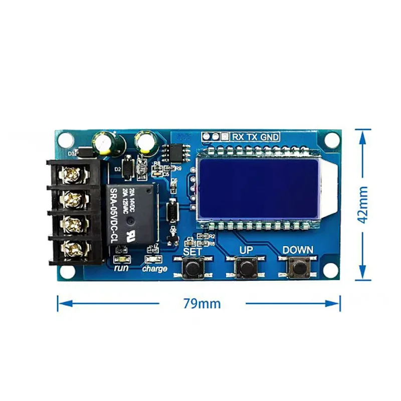 XY-L10A battery battery charging control module digital full power off overcharge protection switch 6-60V