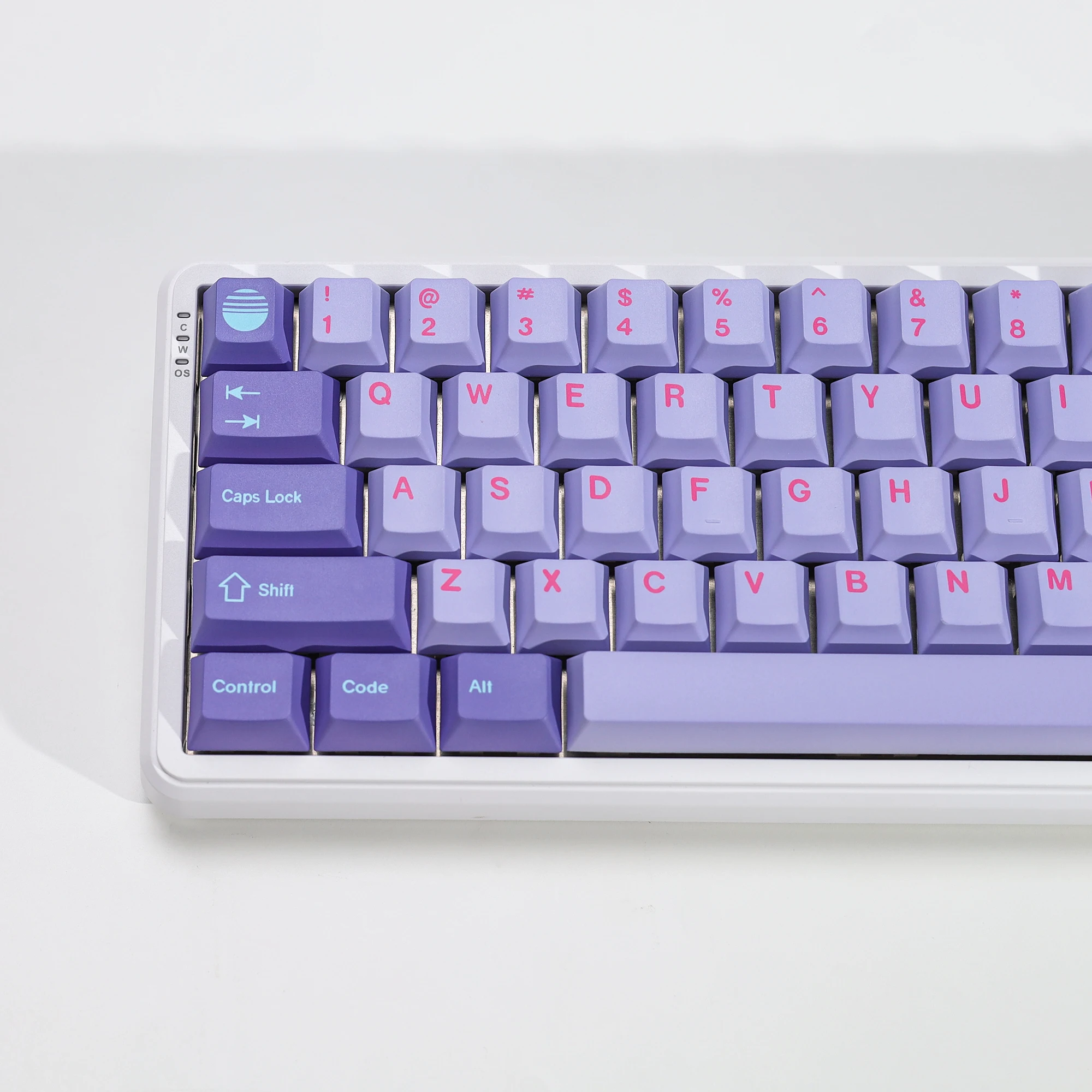KBDiy GMK Keycaps Retro GMK Vaporwave Cherry Profile PBT Alice Keycap für 75 % magnetische Schalter Gaming Mechanisches Tastatur-Kit – Detail 8