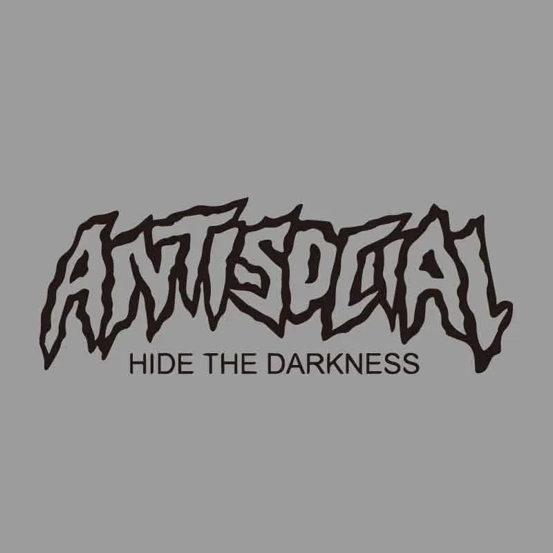 

1 шт. ANTISOCIAL, скрывающие темноте мотоциклетные наклейки, сделай сам, обтекатель топливного бака для мотоцикла, гоночный шлем, водонепроницаемые крутые наклейки