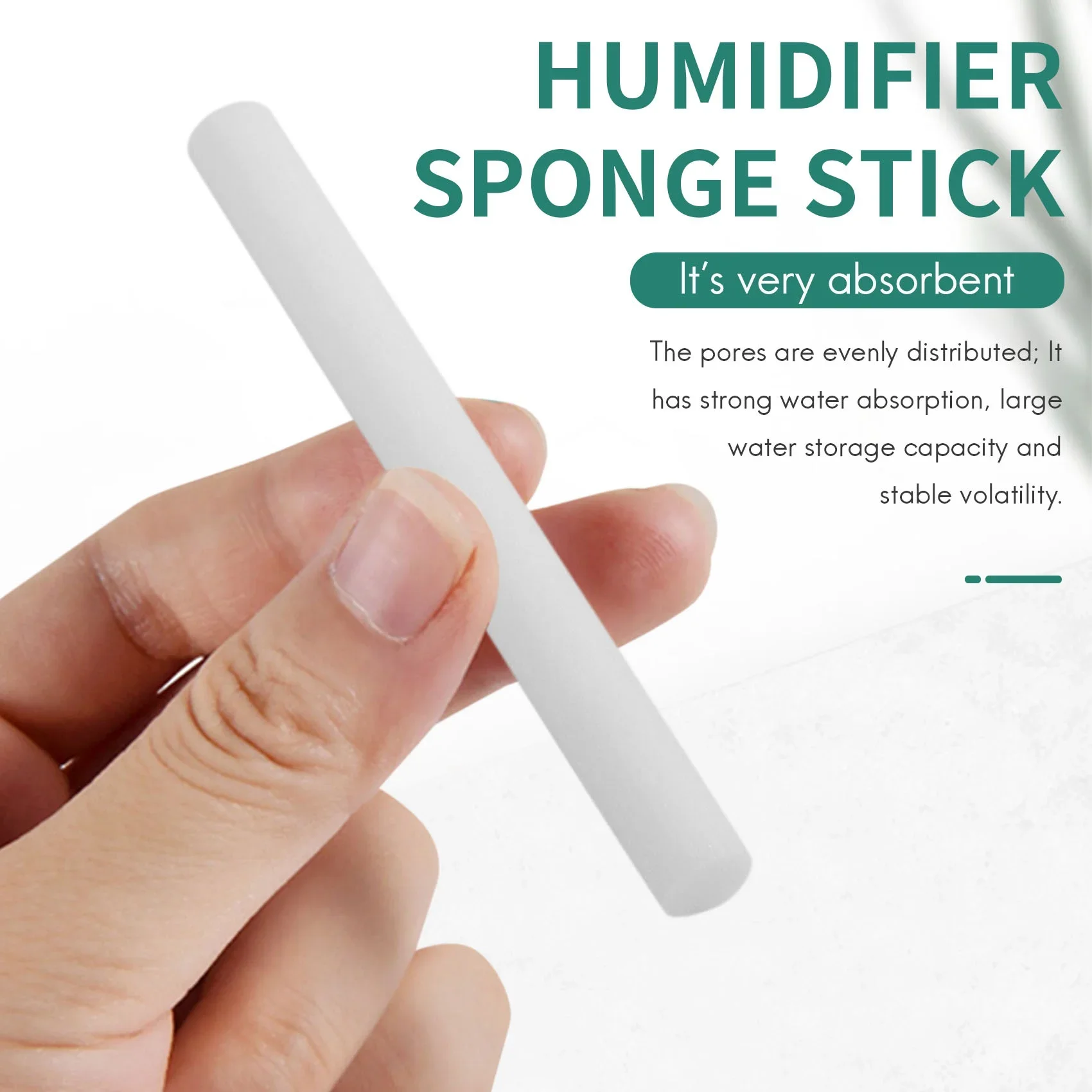 40 ชิ้นผ้าฝ้าย Swab ตัวกรองเติม Sticks เปลี่ยน Wicks สําหรับแบบพกพา USB Powered Humidifiers