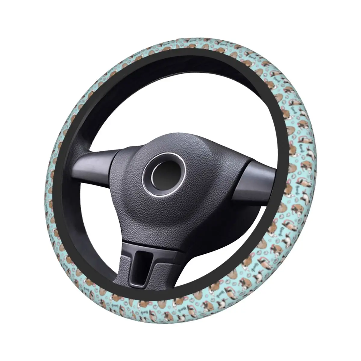 Car Steering Wheel Cover Opossum Possum Yoga Postures Soft Animal Braid On The Steering Wheel Cover Auto Decoration Accessories