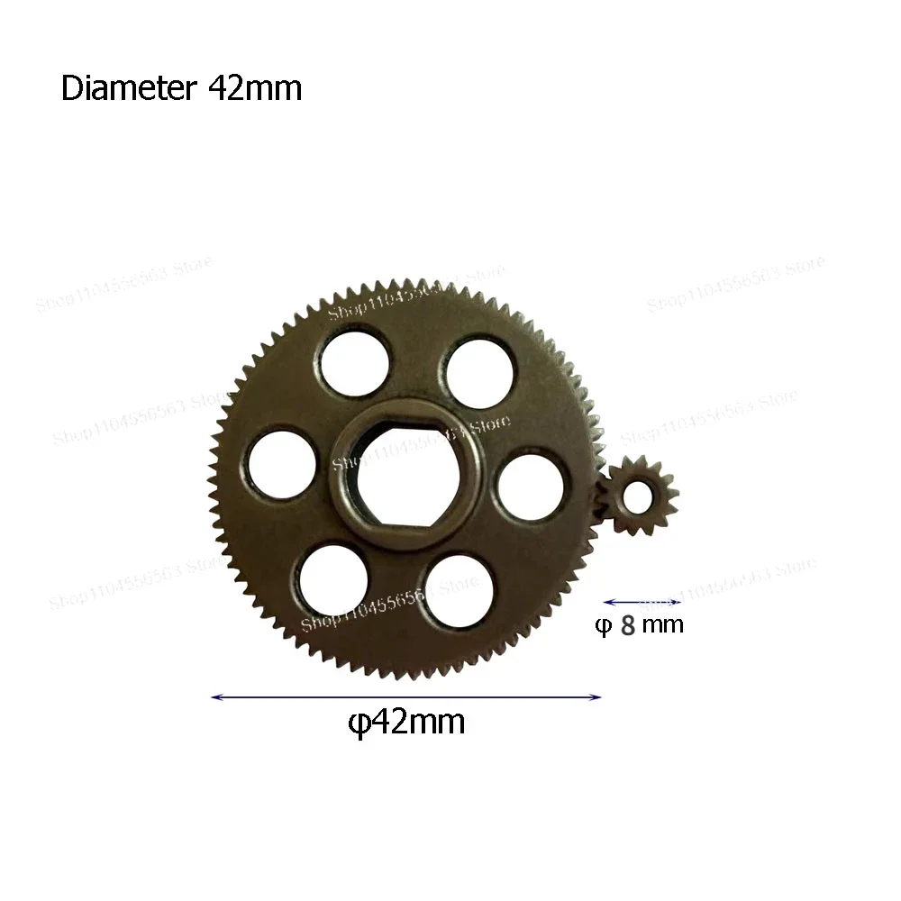 

42mm Mini Gears for Lawn Mower Lithium Battery Chainsaw Square Holes Pinion Assembly