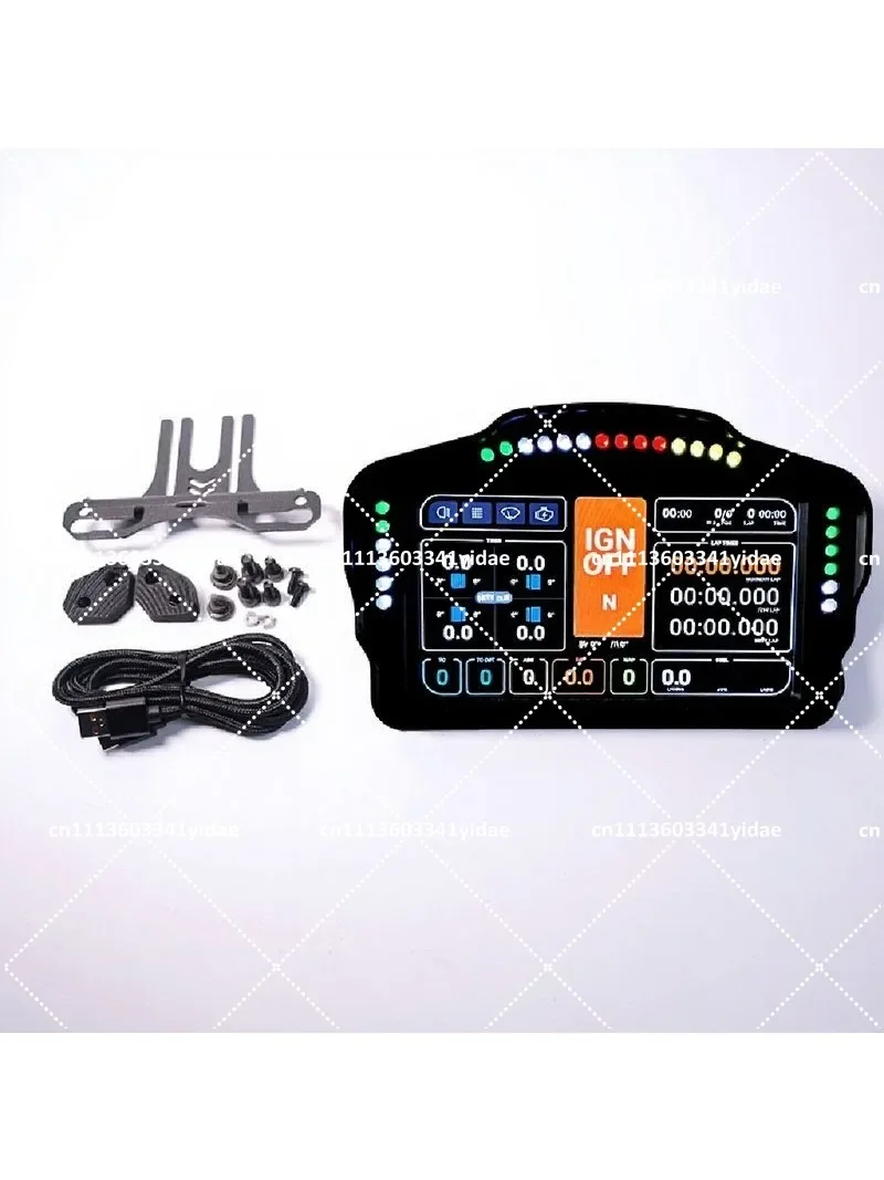 7 Inch IPS Sim Racing Dashboard Display USB Powered Multifunctional Speed Data Monitor for Racing Game Custom Data Screen