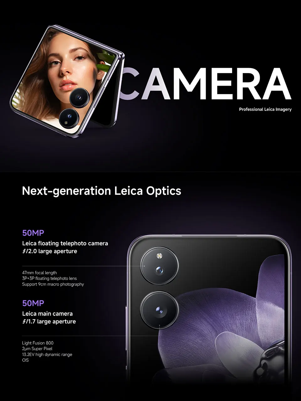 Xiaomi MIX Flip Smartphone Global Version New Snapdragon 8 Gen 3 CPU 512GB ROM 50MP Leica Camera Foldable Display NFC