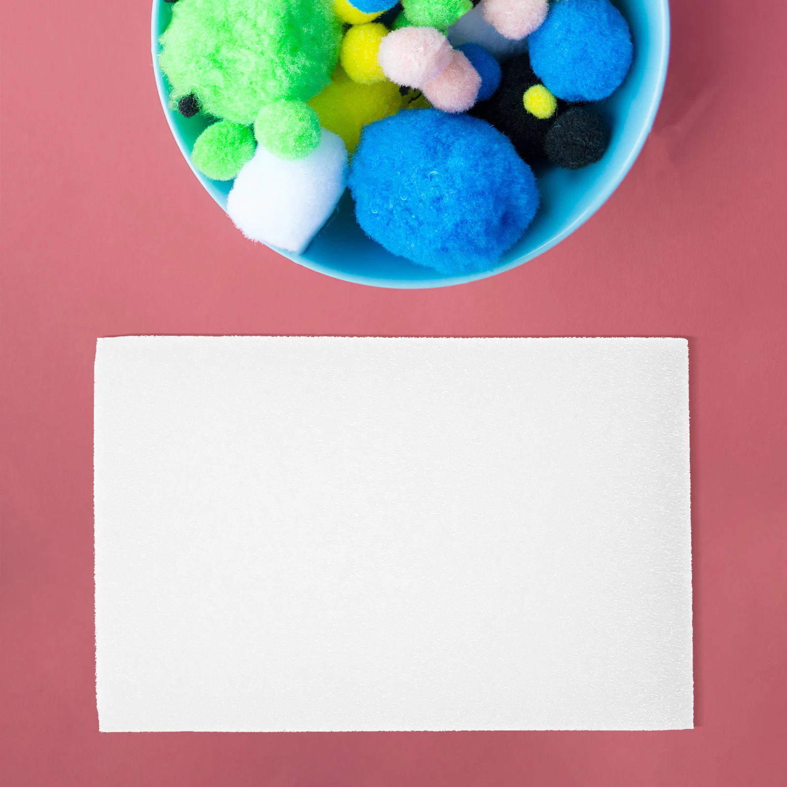 

2Pcs White Foam Pad Needle Felting Cushion Anti Slip Durable Needle Felting Block for Wool Craft Work Factory