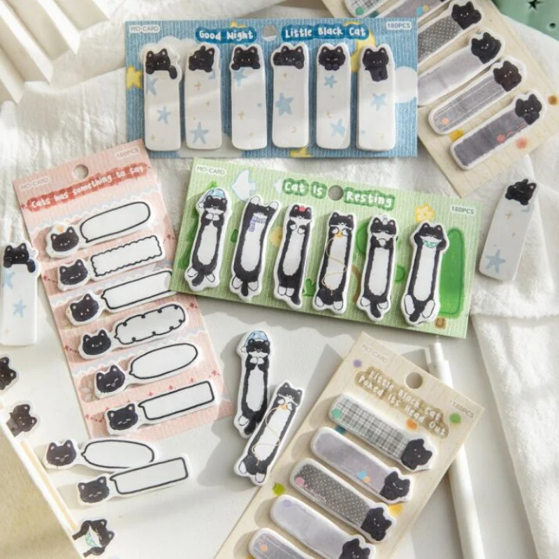 

24pcs/lot Kawaii Cat Memo Pad Creative N Times Stationery Label Notepad Bookmark Post School Supplies