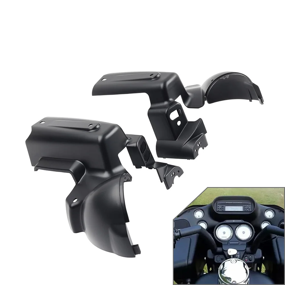 Matte Black Motorbike Instrument Gauge Housing Cover Nacelle Speedo For Harley Road Glide FLTR Custom FLTRX 1998-2013