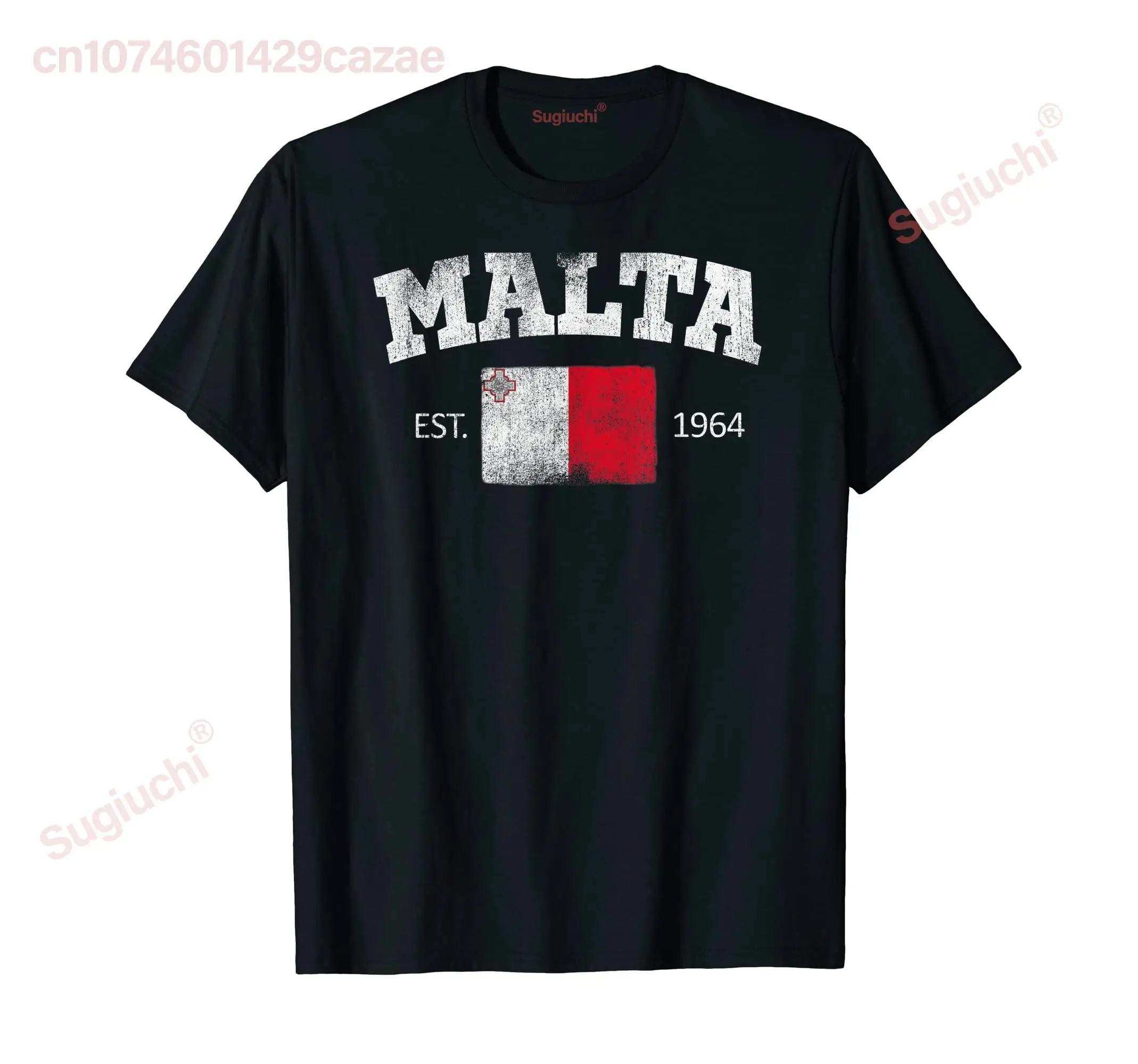 Vintage MALTA Independence Day Flag Est 1964 Souvenir T-Shirt Gift Hip Hop MEN WOMEN UNISEX T Shirts Size XS-5XL