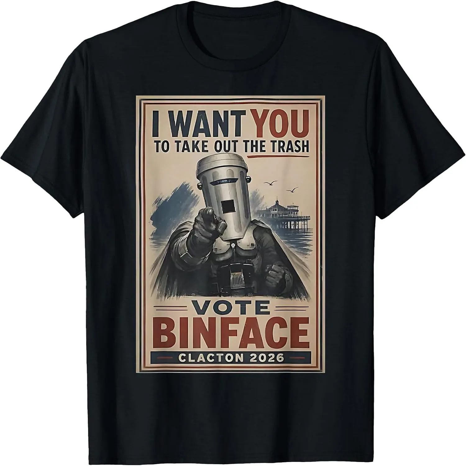 Retro I Want You to Take Out The Trash Vote Binface 2026 T-Shirt