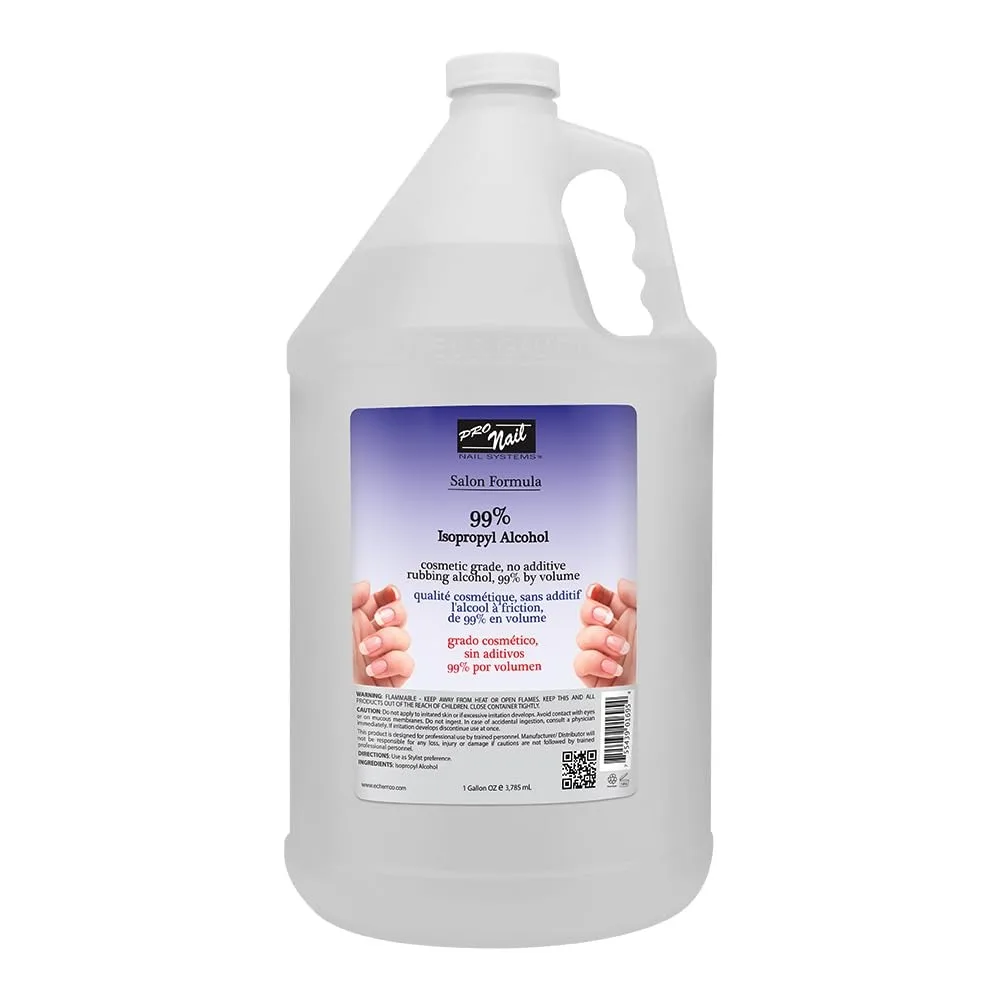 

PRONAIL - Isopropyl Alcohol 99% for Nail Care - 1 GAL - Nail Prep and Cleanser