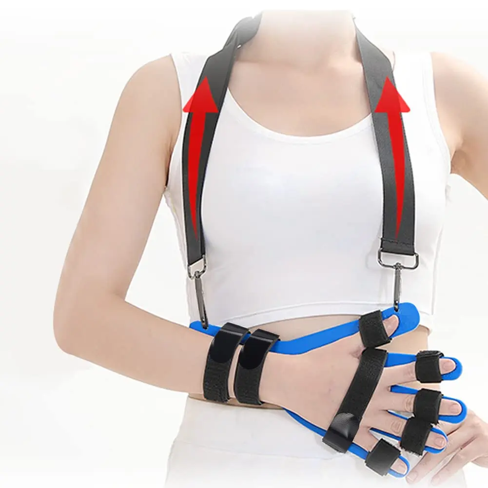 

Hand Wrist Orthosis Separate Breathable Finger Splint Training Stroke Device Therapy for Both Finger Fractures,Wounds,Hemiplegia
