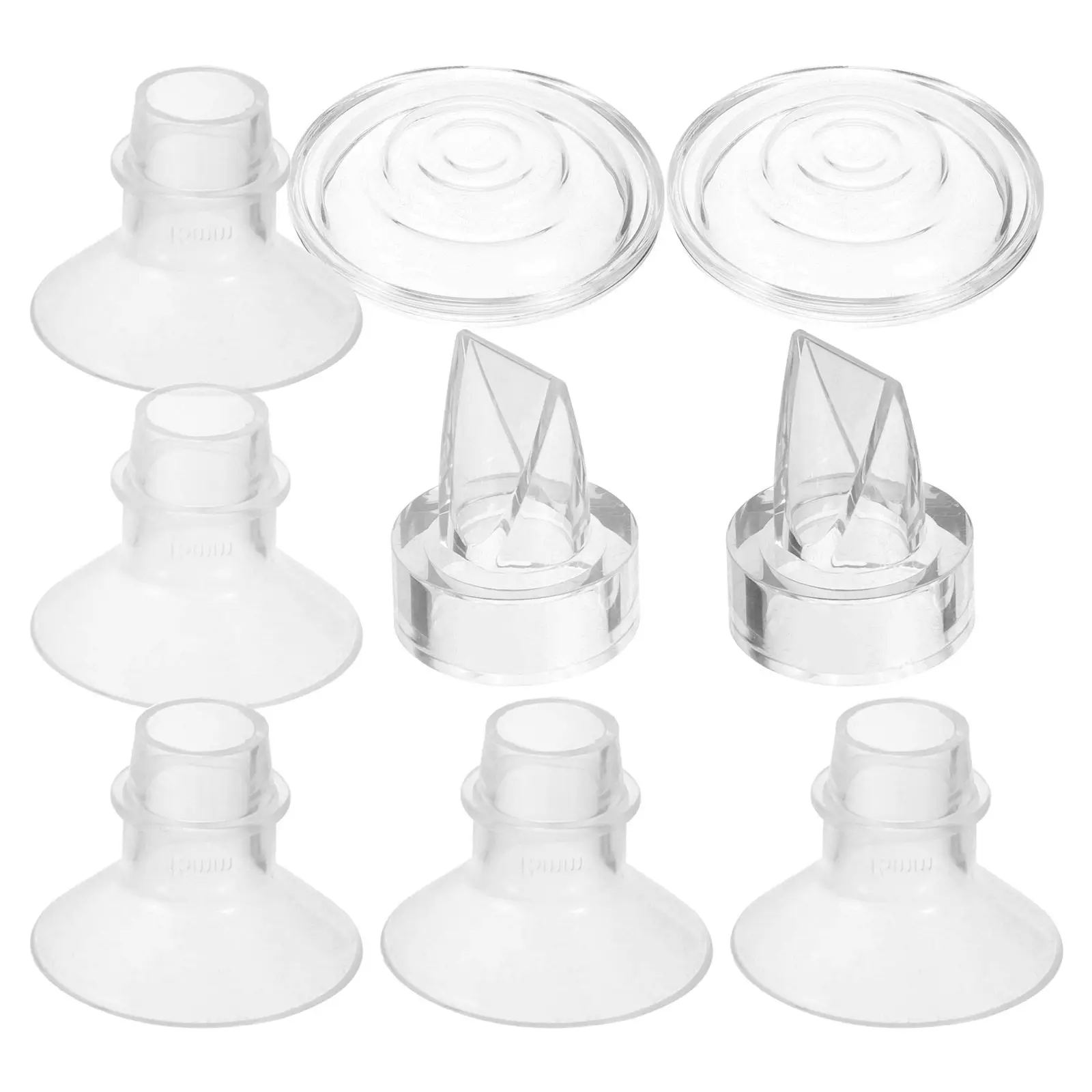 

1Set Silicone Breast Pump Flange Inserts 13Mm 15Mm 17Mm 19Mm 21Mm Universal Fit for Wearable Electric Breast Pumps Safe Skin