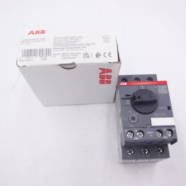 10140952 MS116 - 6.3 1SAM250000R1009 Manual Motor Starter 4.0 ... 6.3 A