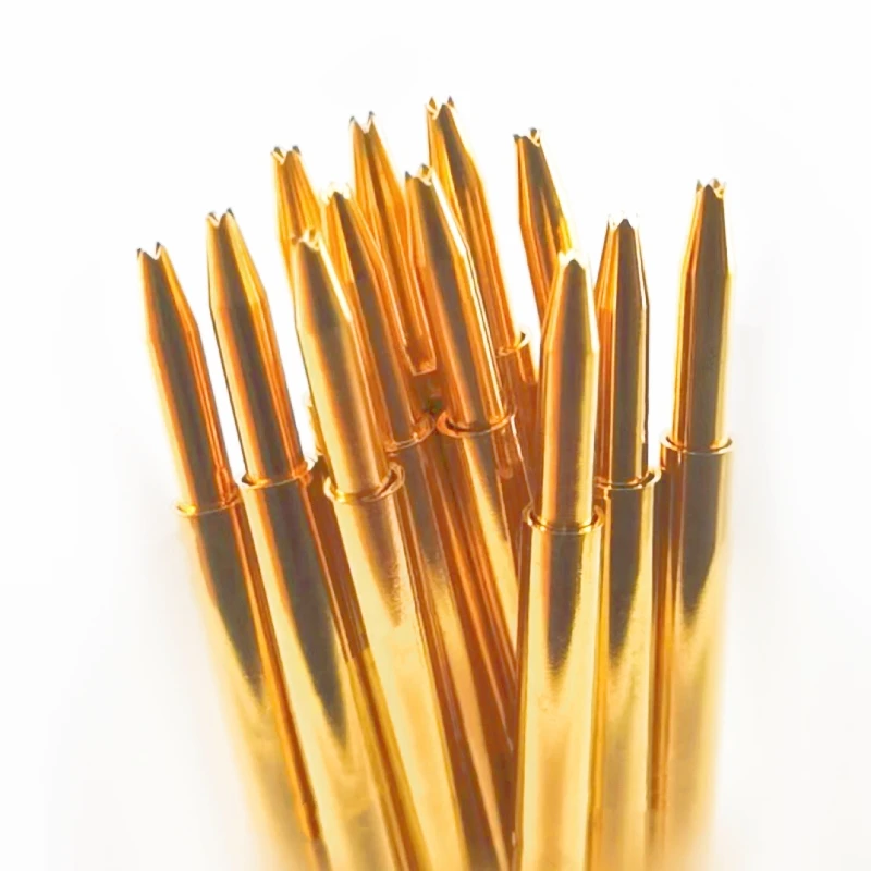 20/100PCS PA035-F1 Spring Test Probe PA035-F Test Pin Test Tool 12.5mm 0.35mm Gold Needle Tip 0.25mm Pogo Pin P035-F P035-F1