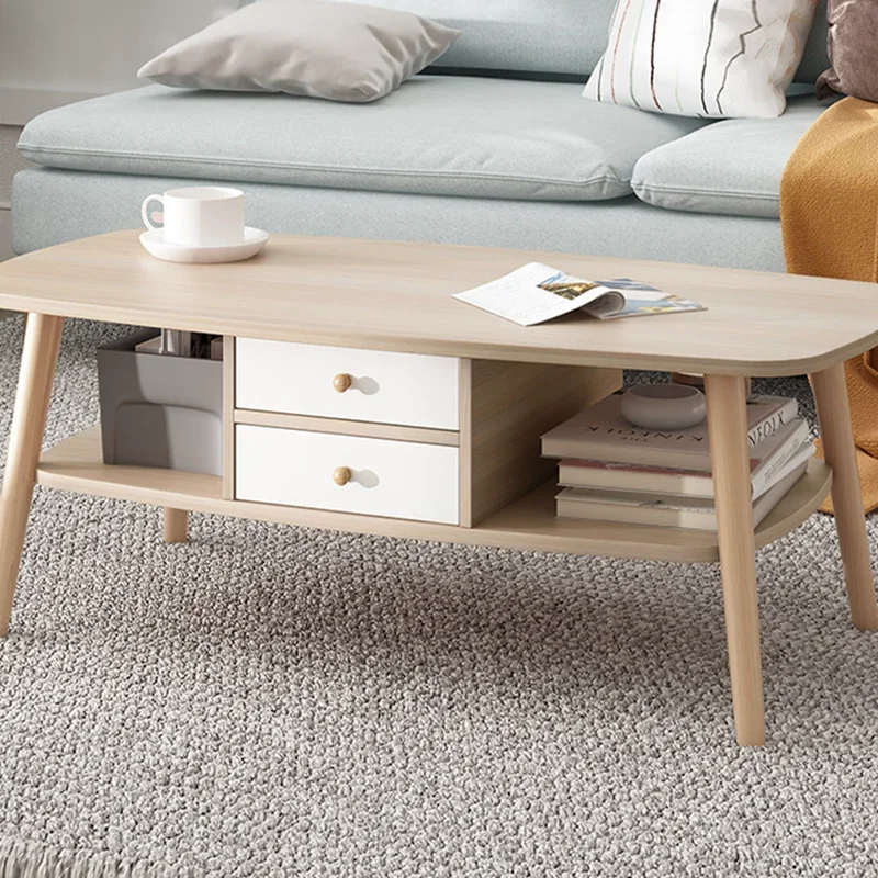 

Small Living Room Minimalist Small Coffee Table Bedroom Double Coffee Table