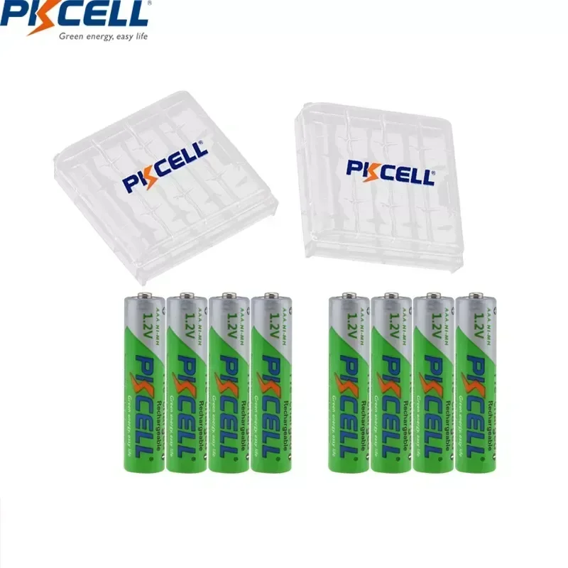 4/8/16/28PC PKCELL AAA 850mAh 3A 1.2v Ni-MH Low Self Discharge AAA Rechargeable Battery Batteries with Battery Box Case Holder