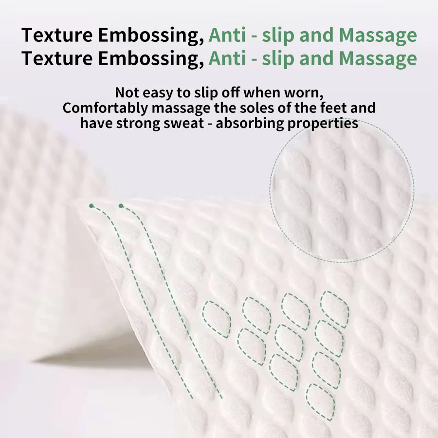 New 20/15/10/5/1Pair/ Disposable Insoles Nature Wood Pulp Insoles Men and Women Thin Breathable Sweat Soft Comfortable Shoe Pad