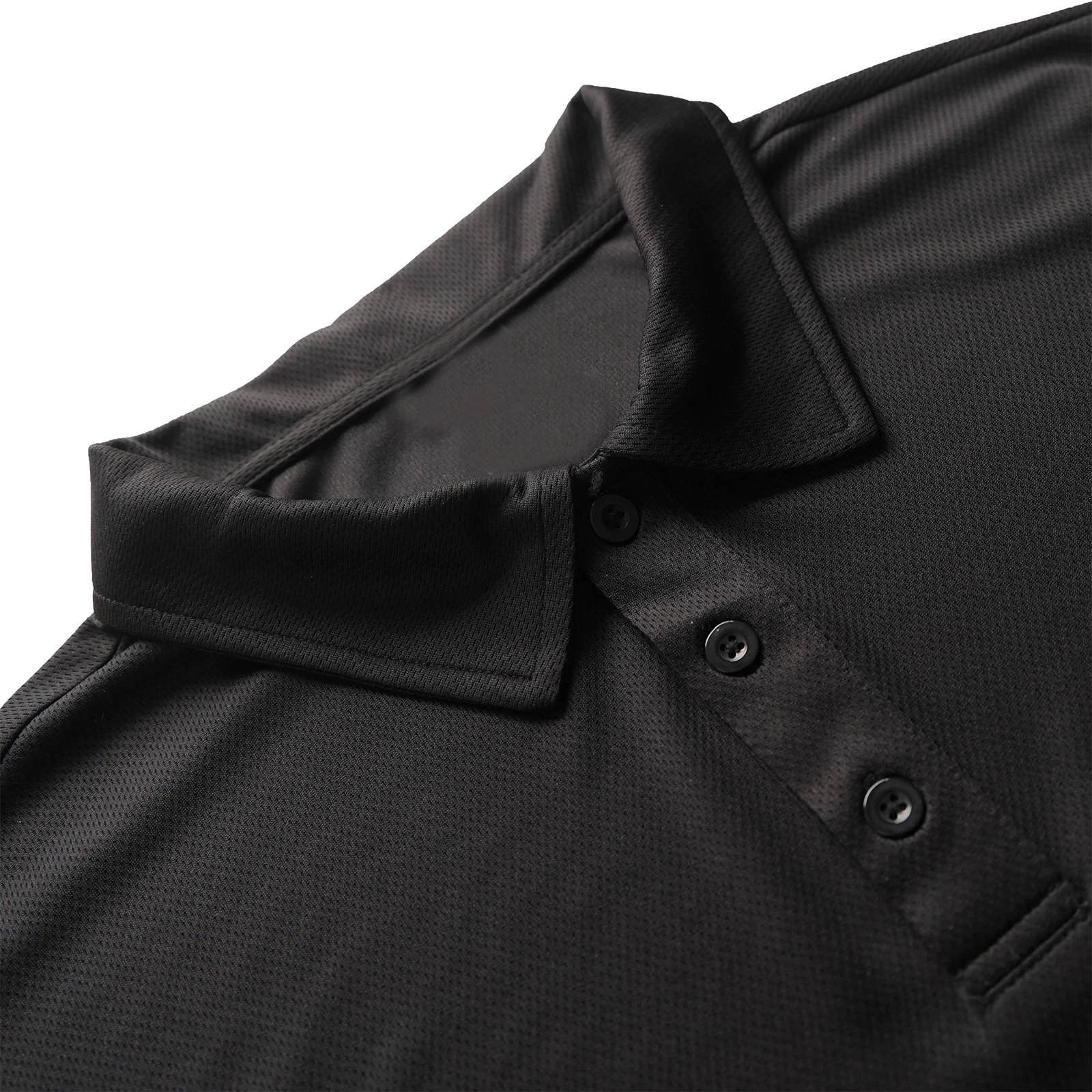 5-piece men's summer solid color short sleeved polo shirt breathable quick dryi… - Image 4
