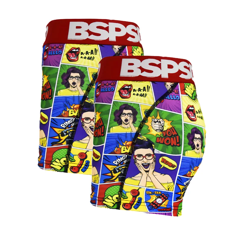 

2pcs Men's Polyester Boxer Shorts S-XXL Sports Underwear Quick-Drying Moisture Absorbing Elastic Waist Comfortable Fit